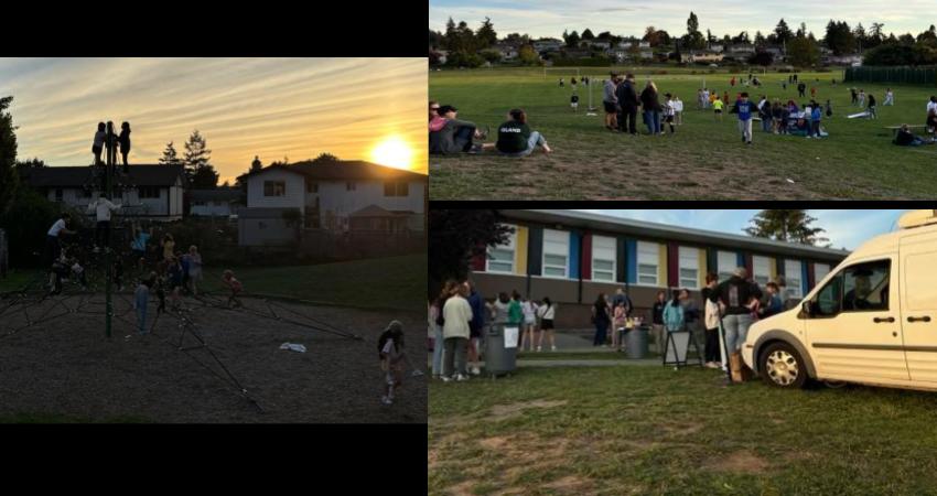 Meet the Staff BBQ! Beautiful night for it!